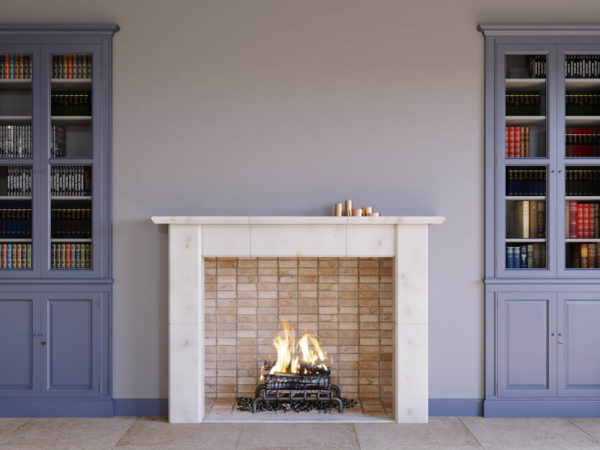 FP-110 Dovarese Modern Fireplace Danby Marble