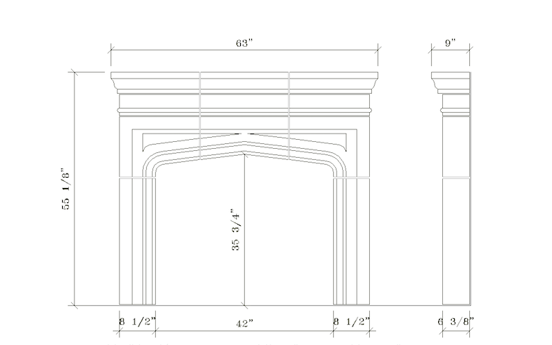 Fireplace Surround Dimensions