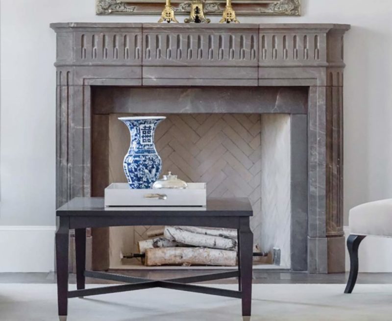 McGaha Maurice Stone Fireplace Surround in Sable Marble