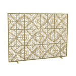 claire crowe tapestry fire screen pure gold
